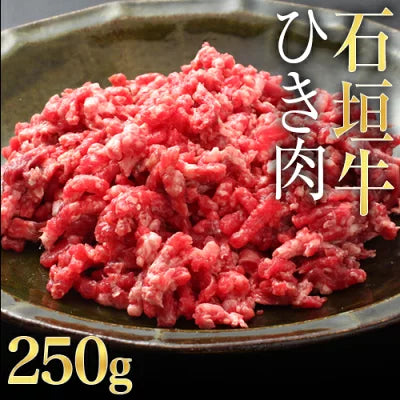 石垣牛 ひき肉 250g ミンチ 沖縄 お歳暮 お中元 ギフト 贈答 お肉 ブランド牛 冷凍 土産 取り寄せ まとめ買い